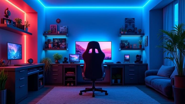 The-Science-of-Color-Psychology-in-Gaming-Room-Design Guia de Como Escolher a sua Cadeira Gamer Ideal em 2026