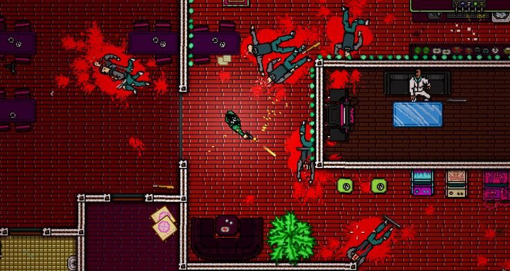 Hotline-Miami Lista de Jogos Viciantes que Rodam em PC Fraco